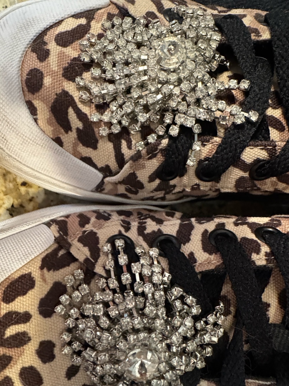 Crystal Brooch Shoe Accents